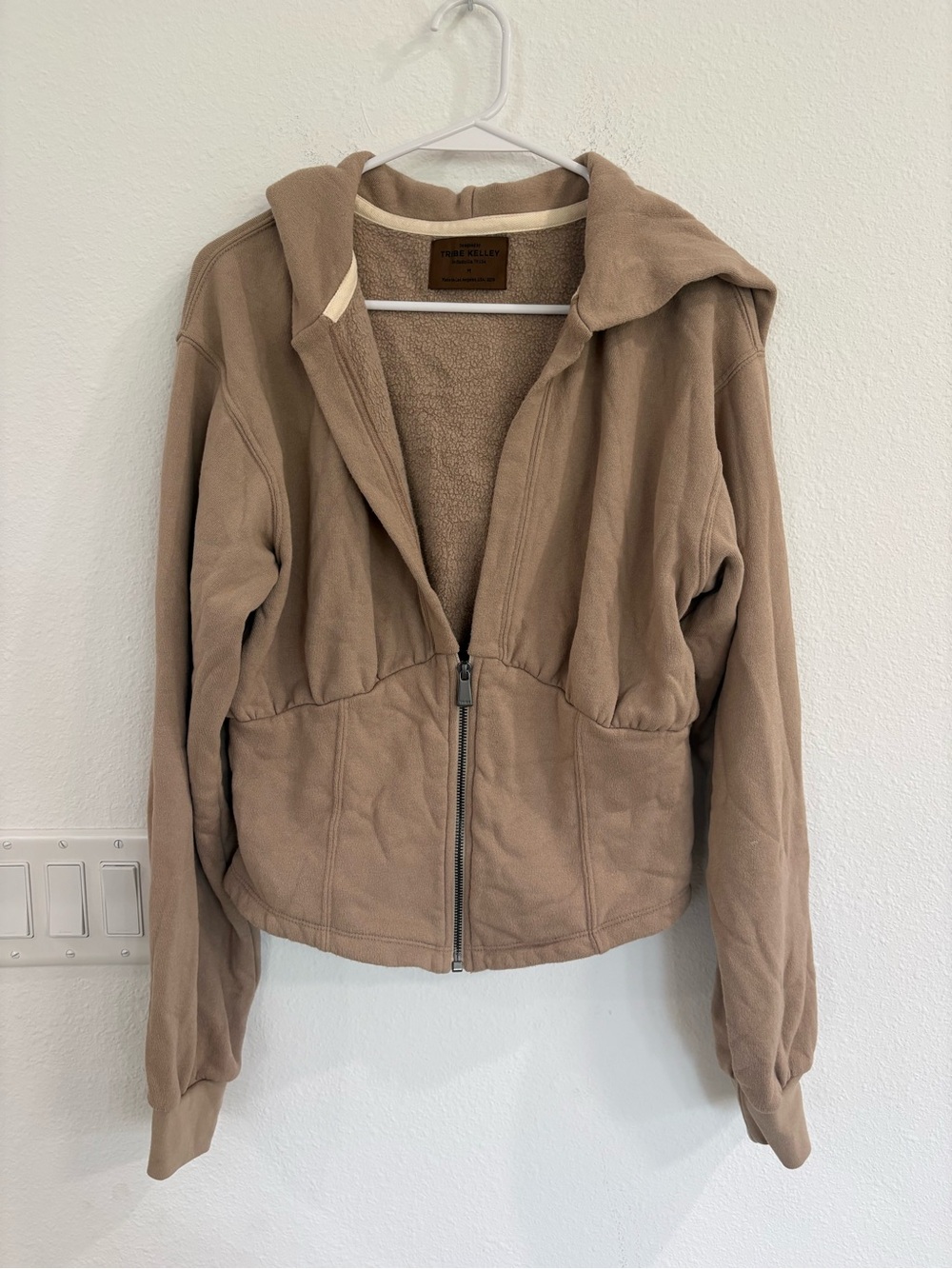 Tribe Kelley Butter Corset Zip Hoodie - Back Home